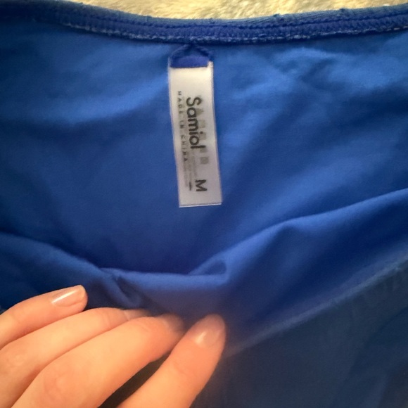 Samiol Blue Textured Bikini Set - Picture 3 of 6